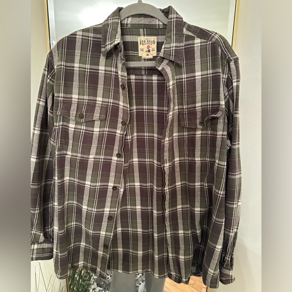 Red Head Brand Co. Men’s Plaid Flannel Size Medium - Picture 2 of 2